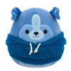 Peluche Squishmallows de 20 cm Botera le Sheltie arborant un sweat à capuche en laine