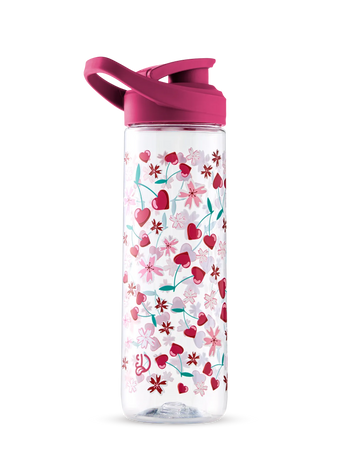 Gourde d’eau rigolote de 700 ml Amour des cerises