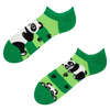 Socquettes rigolotes pour baskets Panda et rayures