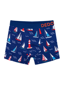 Boxer rigolo pour garçons Phare et bateaux à voile