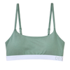 Bralette en modal vert sauge pour femmes