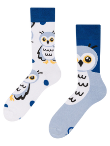 Vrolijke warme sokken Sneeuw uil
