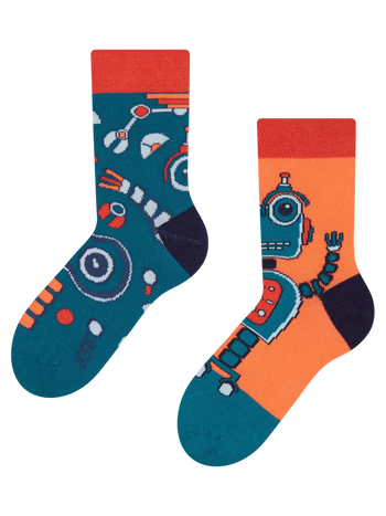 Chaussettes rigolotes pour enfants Robot