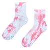 Chaussettes mi-mollet tie-dye rose