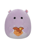 Squishmallows Hanna het paarse nijlpaard met hart, 20 cm