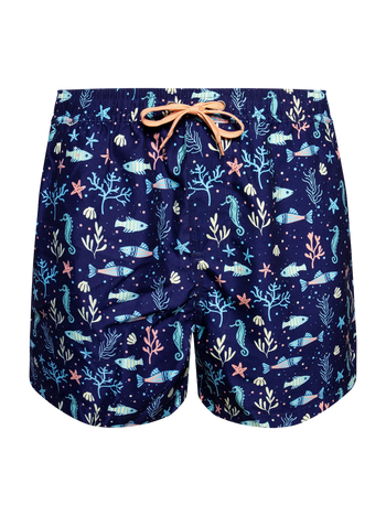 Vrolijke zwemshorts voor heren Zeedieren