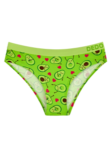 Modal damesslip Avocado-liefde