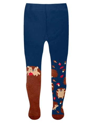 Collants rigolos pour enfants Hérisson & champignons