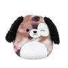 Peluche Squishmallows de 30 cm Zerdan le chien marbré brun faisant un clin d'œil