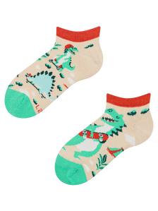 Socquettes rigolotes pour enfants Skatepark dinosaure
