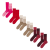 Lot de 6 chaussettes chaudes – Tons chauds