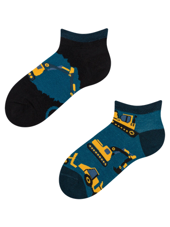 Socquettes rigolotes pour enfants Pelleteuse