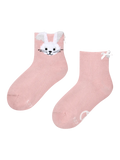 Chaussettes cutecore pour filles Lapin blanc