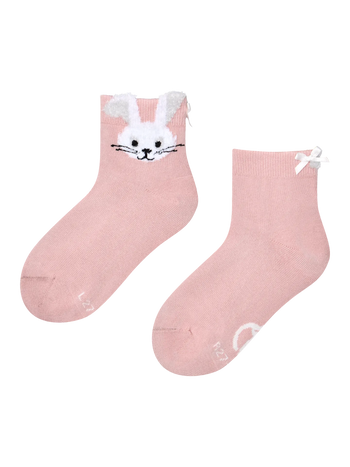 Chaussettes cutecore pour filles Lapin blanc