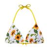 Haut de bikini triangulaire rigolo Tournesol ensoleillé