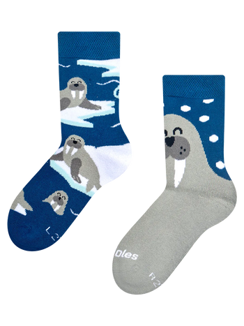 Chaussettes chaudes rigolotes pour enfants Morses