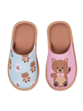 Vrolijke kinderslippers Teddybeer