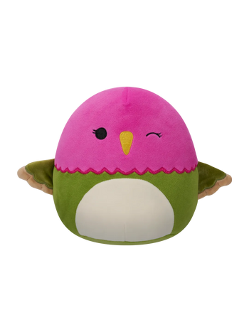 Squishmallows Na'Ima de roze en groene kolibrie, 20 cm