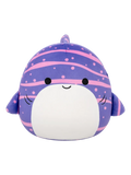 Squishmallows Tizziano de paarse gestreepte walvishaai, 30 cm