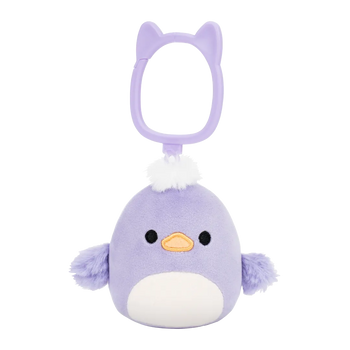 Porte-clés Squishmallows de 9 cm Daquarius le canard violet