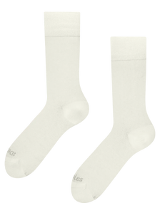 Chaussettes blanc cassé