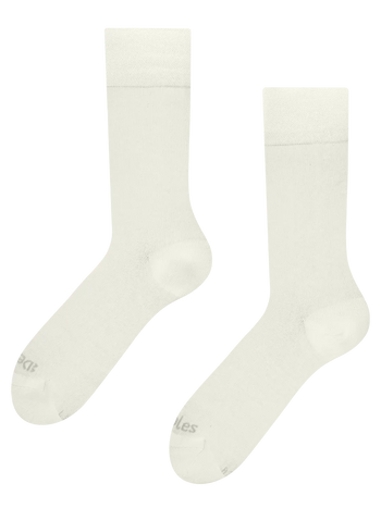 Chaussettes blanc cassé