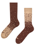 Warme sokken Bruin en beige