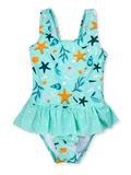 Maillot de bain rigolo pour filles Coquillages