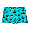 Vrolijk elastisch zwemshort voor kinderen Piratenboot