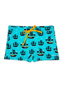 Short de bain élastique et rigolo pour enfants Bateau pirate