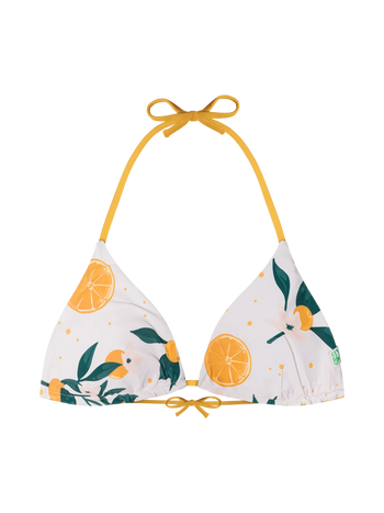 Haut de bikini triangulaire rigolo Oranges