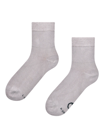 Chaussettes mi-mollet anti-stress gris cendré