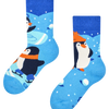 Chaussettes chaudes pour enfants Manchots patinant