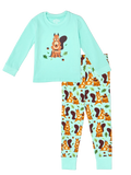 Pyjama rigolo pour enfants Écureuil dans les bois