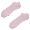 Socquettes rose pastel en fibres de bambou