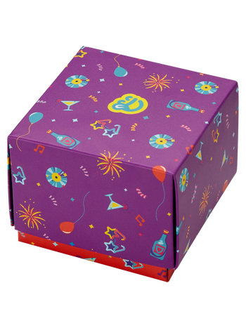 Vierkante geschenkdoos Party