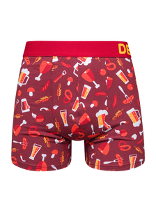 Vrolijke herentrunks Bier en barbecue