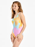Vrolijk badpak voor dames Pastel camo