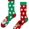 Chaussettes chaudes rigolotes Père Noël et Rudolph