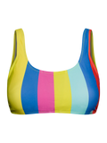 Vrolijke sportbikinitop Zomerstrepen