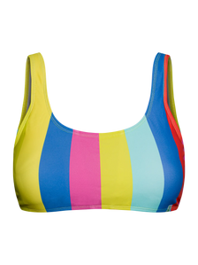 Vrolijke sportbikinitop Zomerstrepen