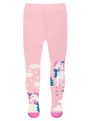 Collants antidérapants pour enfants Licorne avec une écharpe
