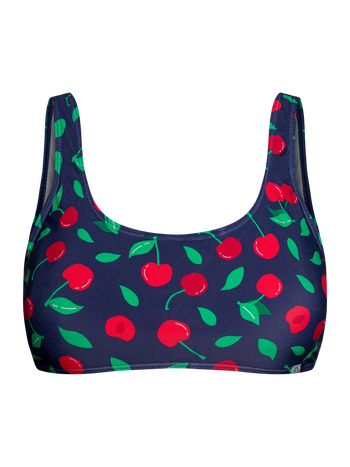Vrolijke sportbikinitop Zoete kersen