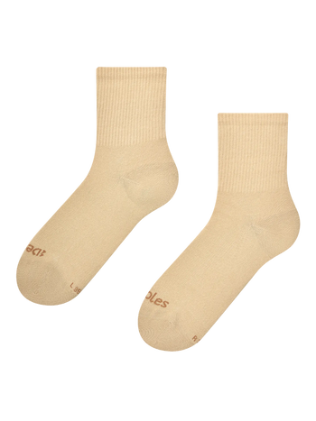 Crewsokken Beige