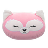 Peluche Squishmallows Stackables de 30 cm Rhiannon le renard rose aux yeux fermés