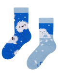 Vrolijke warme kindersokken Kleine Yeti