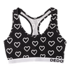 Vrolijke damesbralette Zwarte & witte hartjes