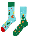Vrolijke sokken Kerstboom en kerstversiering