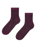 Chaussettes mi-mollet anti-stress bordeaux foncé