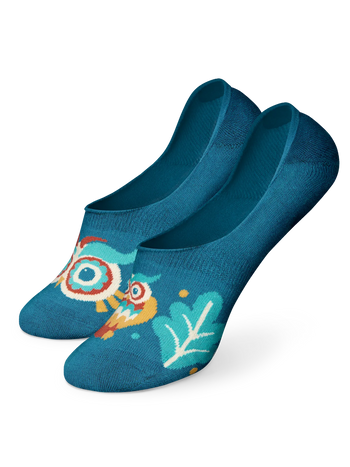 Chaussettes invisibles rigolotes Hibou sage
